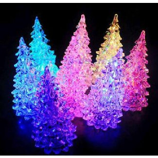 Color Changing Colorful Christmas Tree LED Light Night ...