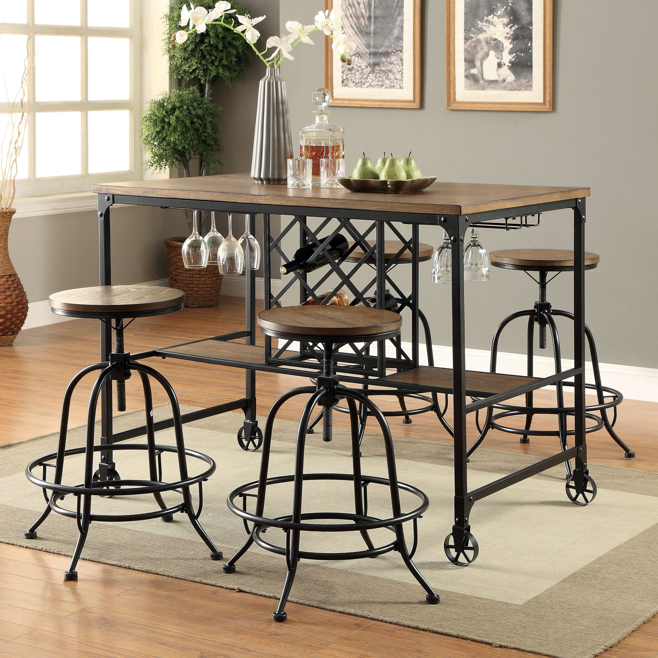 Colston 5 Piece Pub Table Set
