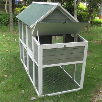 Coops and Feathers™ Superior Chicken House with Chicken Run