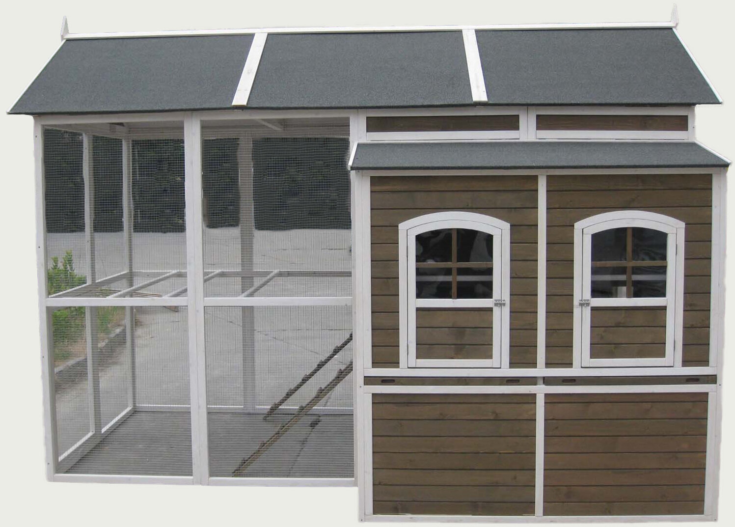 Coops & Feathers Chicken Coop with Chicken Run