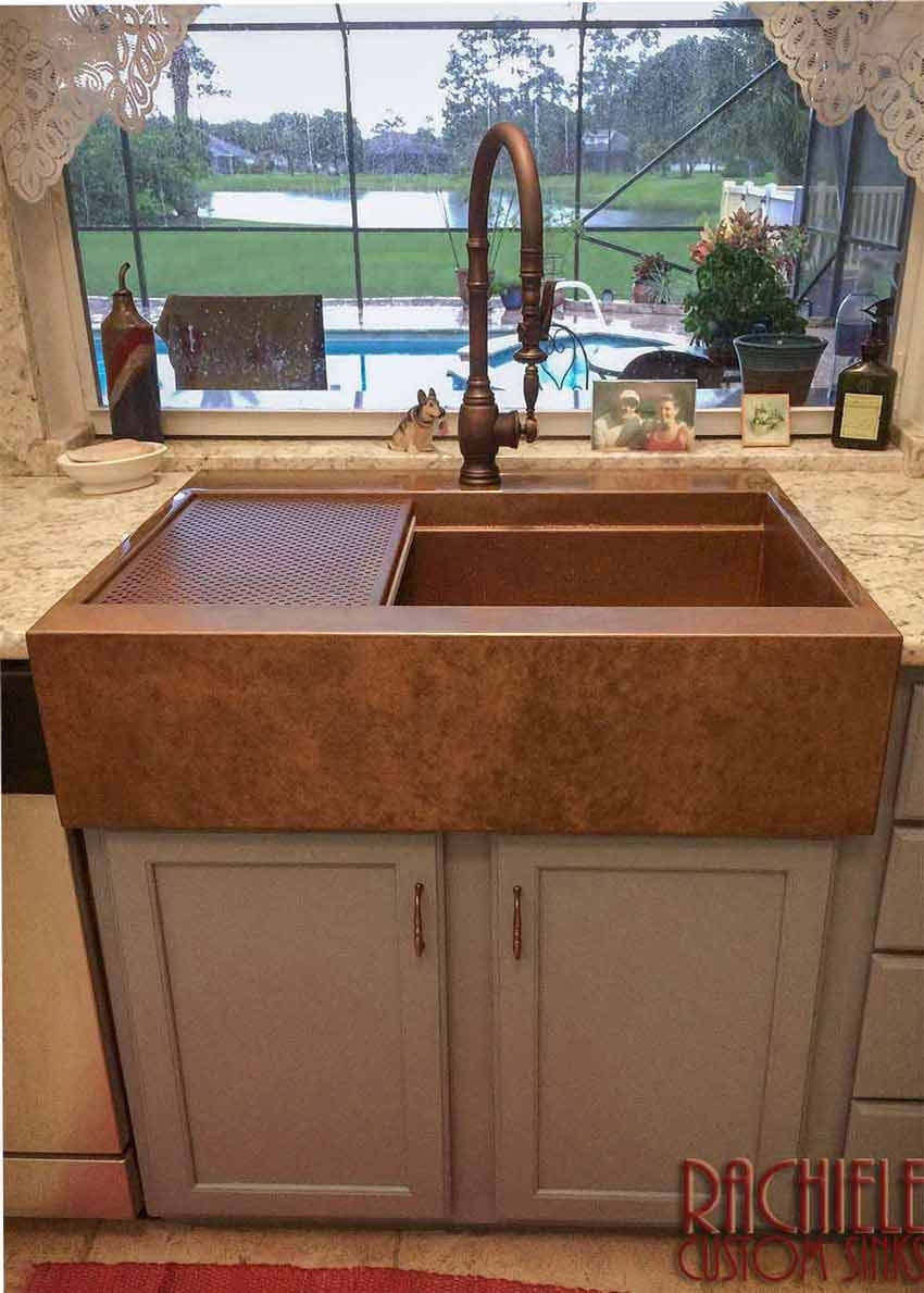 Copper Farm Sinks hand-crafted and custom made in the USA