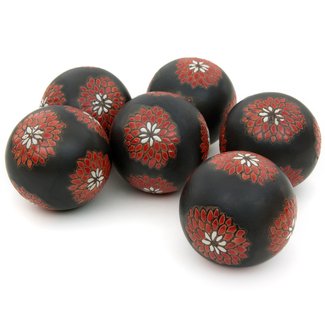 Cowan Porcelain Floral Decorative Balls (Set of 6)