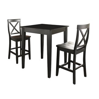 Crosley Furniture 3-Piece Pub Set with Tapered Leg Table