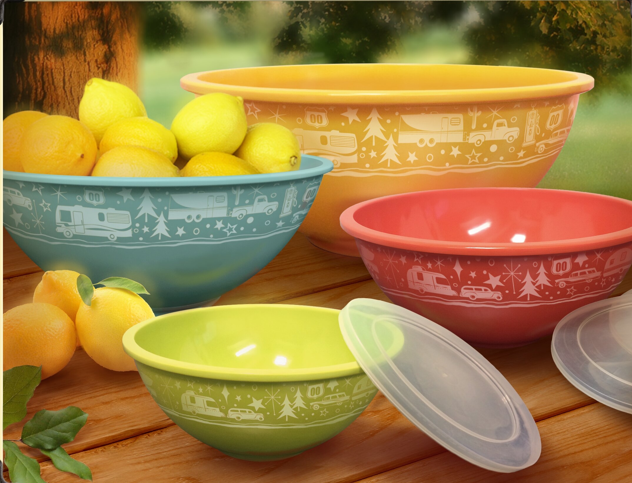 Crossville Melamine 4 Piece Serving Bowl Set