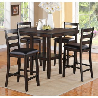Crown Mark Tahoe 2630SET 5 Piece Counter Height Table and