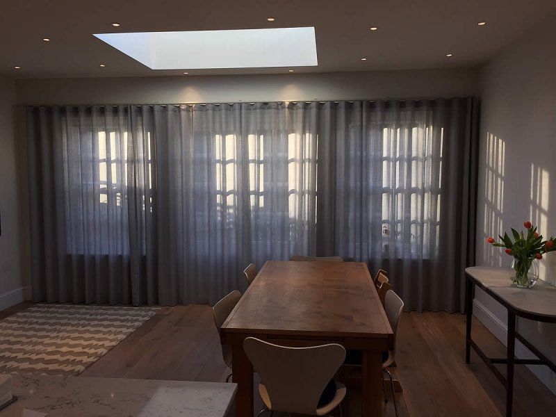 Curtains for bifold doors. Window Treatments for Bifold Doors.