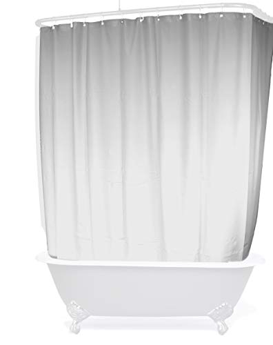 Clawfoot Tub Shower Curtain Visualhunt, Best Shower Curtain Rod For Clawfoot Tub