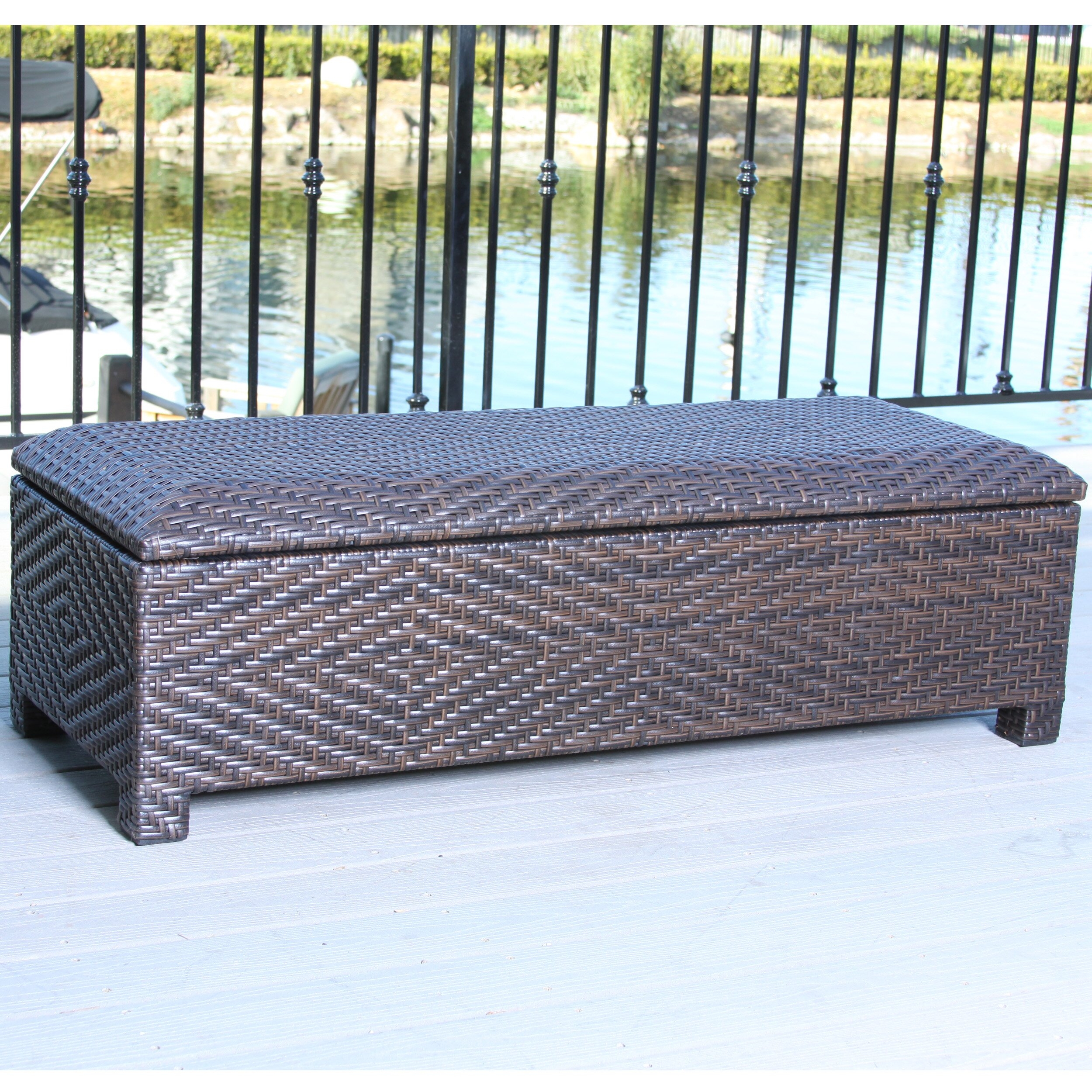 Dedman Wicker Storage Bench