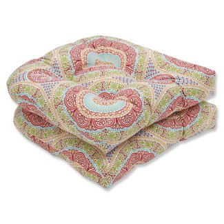 Delancey Jubilee Wicker Rocking Chair Cushion (Set of 2)