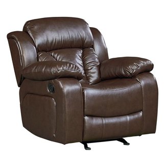 Delaney Faux Leather Rocker Recliner