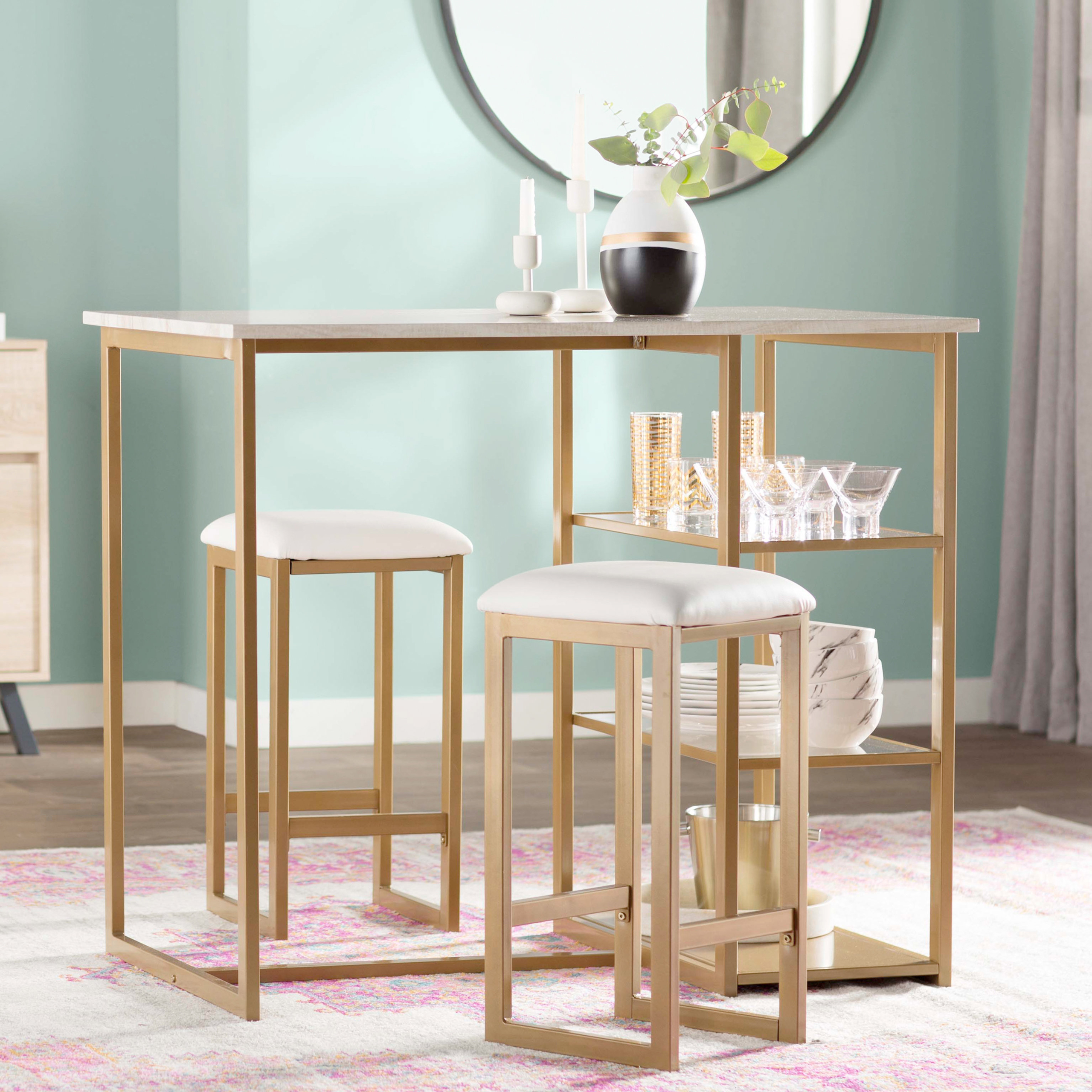 Denham 3 Piece Pub Table Set