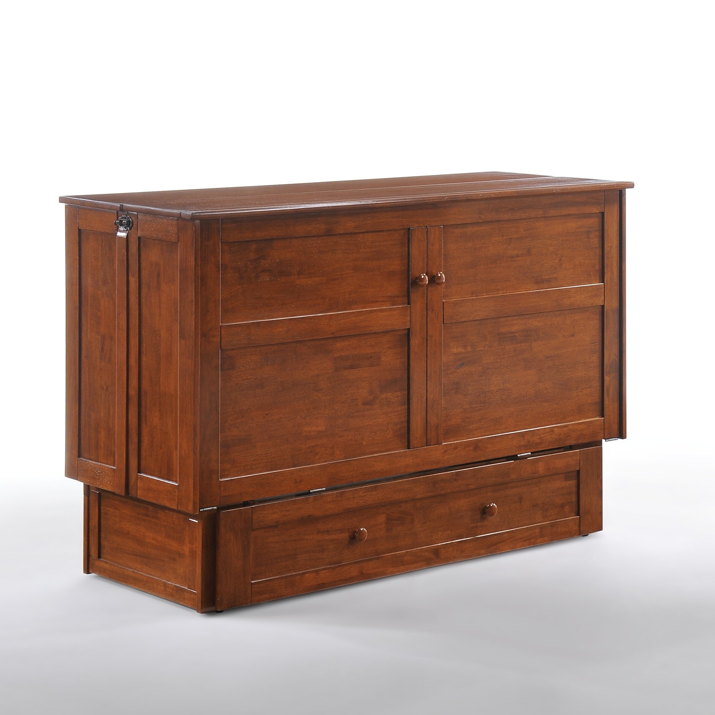 Derwin Queen Storage Murphy Bed with Mattress