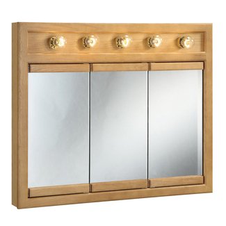 Design House Richland 5-Light Tri-View Medicine Cabinet Mirror with 3-Doors