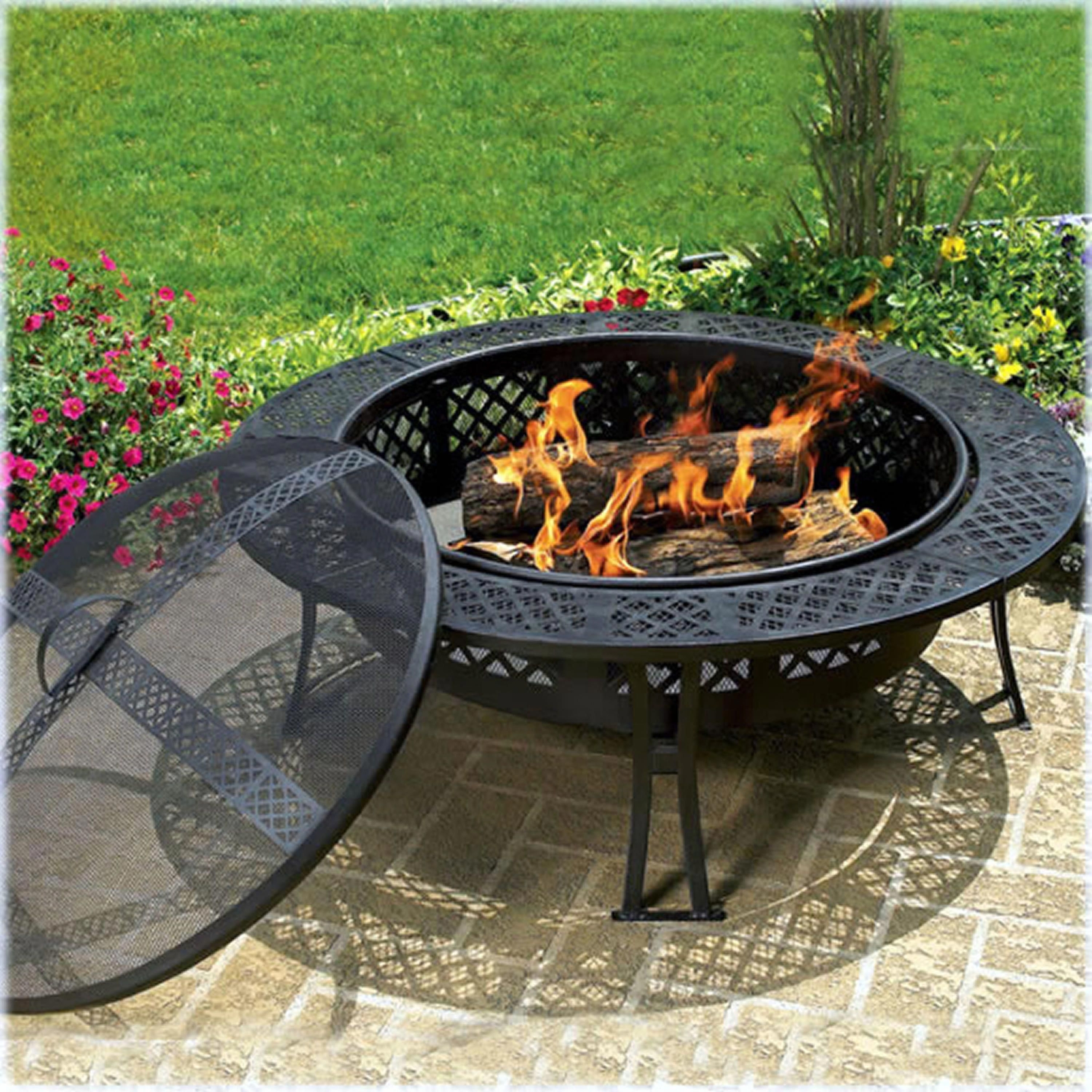 Wood Burning Fire Pit Table Visualhunt, Round Wood Burning Fire Pit