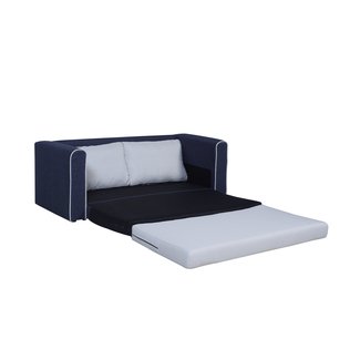 Divano Roma Furniture Modern 2 Tone Modular/Convertible Sleeper