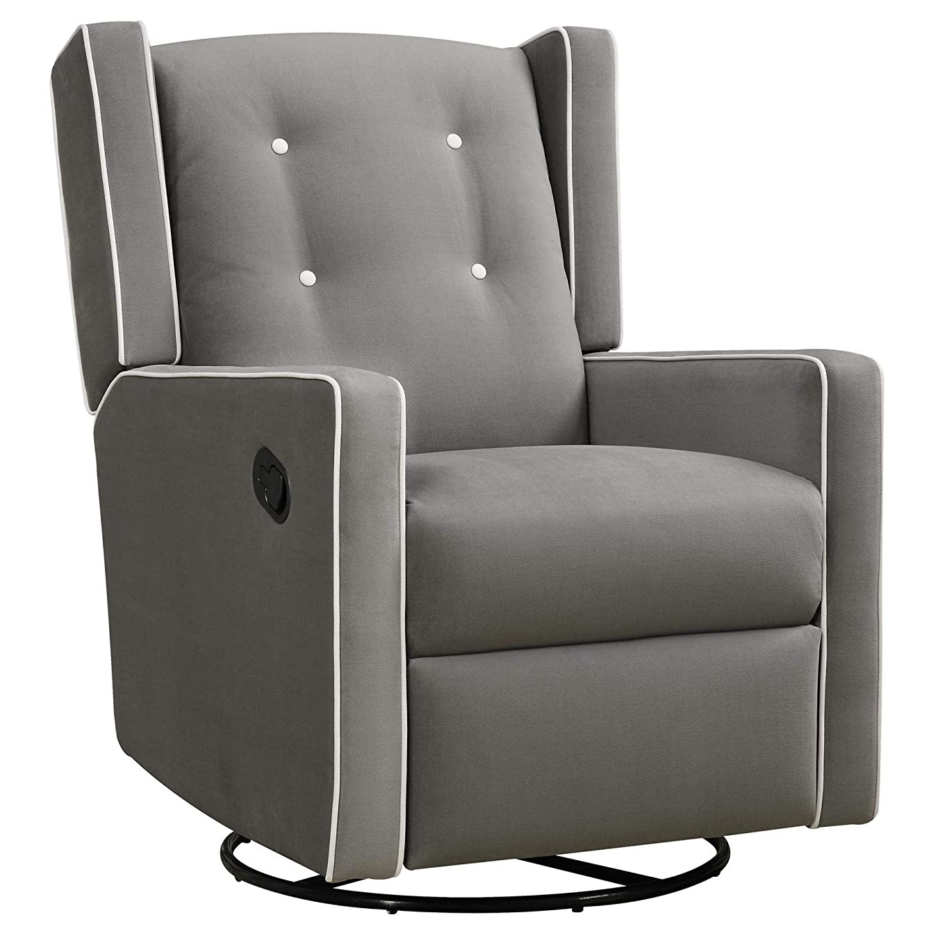 Dorel Living Baby Relax Mikayla Upholstered Swivel Gliding Recliner