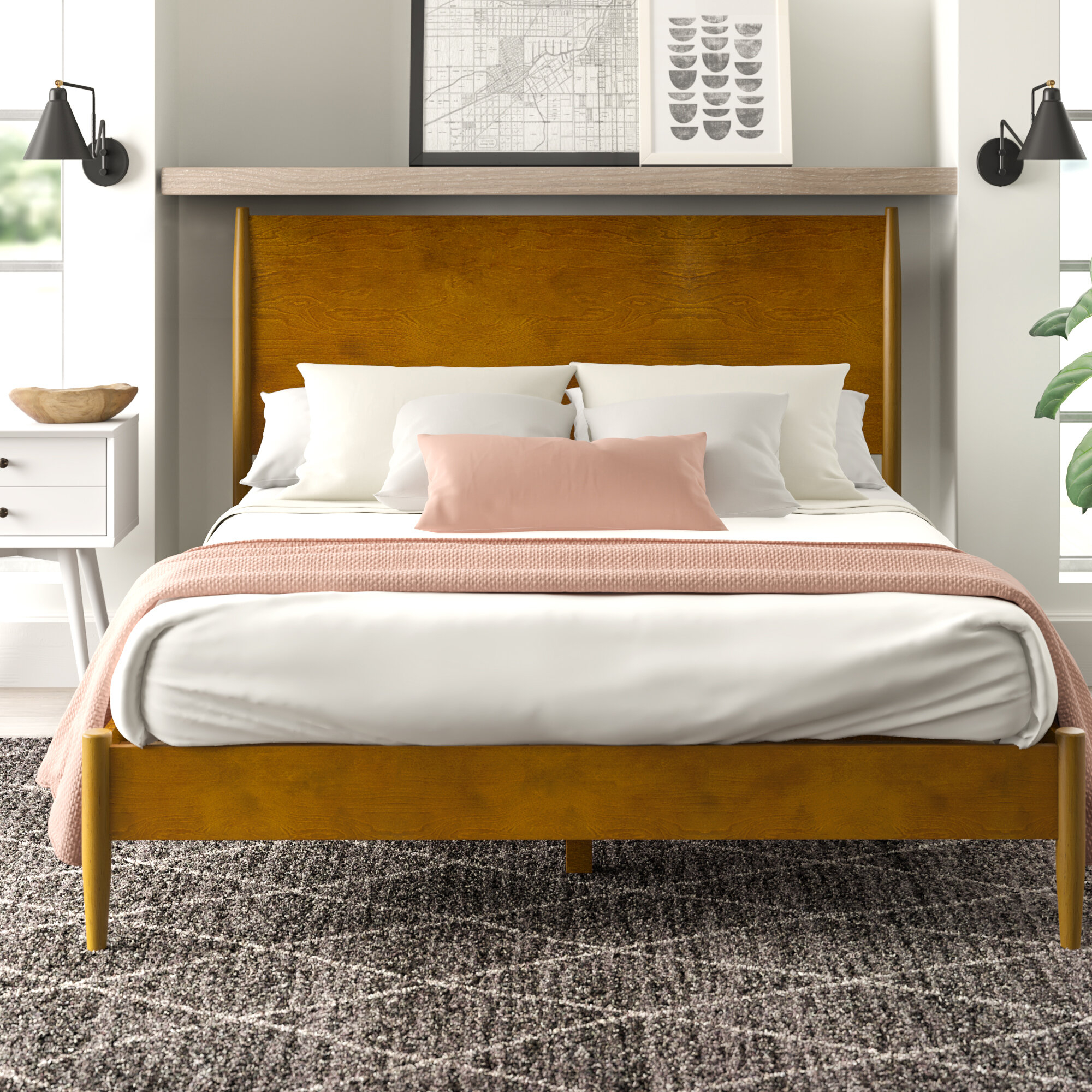 Easmor platform bed king discount