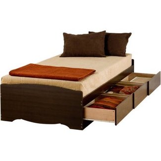Edenvale Twin XL 3-Drawer Platform Storage Bed, Espresso ...