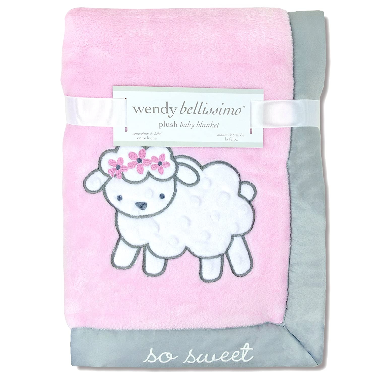 Elodie Plush Sheep Throw Blanket