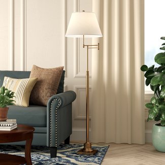 Emmeline 60" Swing Arm Floor Lamp