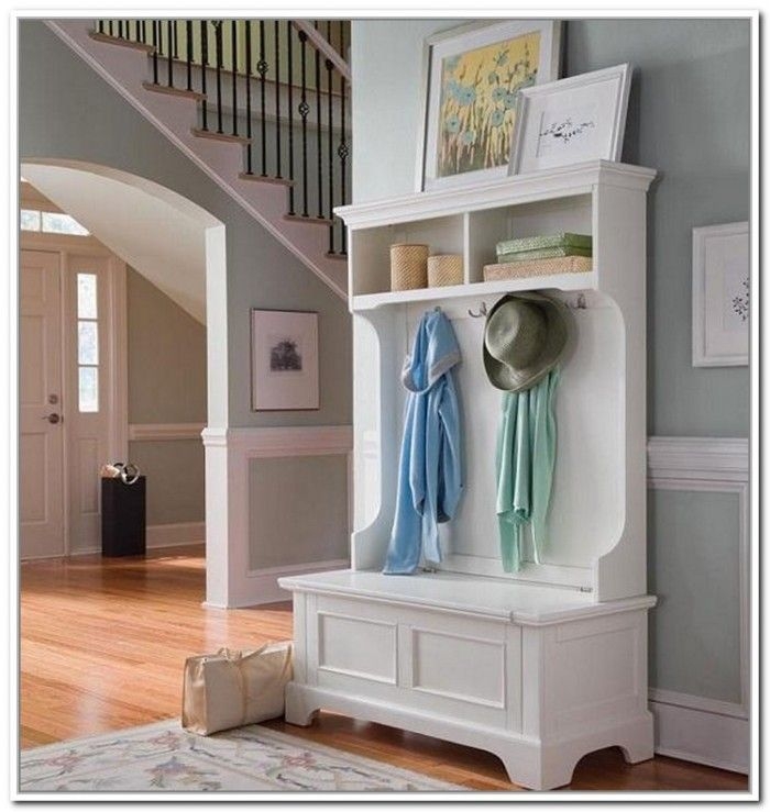 Entryway Bench And Coat Rack Visualhunt, Entrance Bench With Coat Hooks