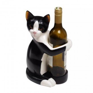 Enyeart Kitty Clasp Wood Wine Bottle Holder