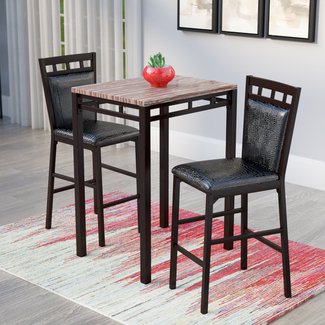 Eric 3 Piece Pub Table Set
