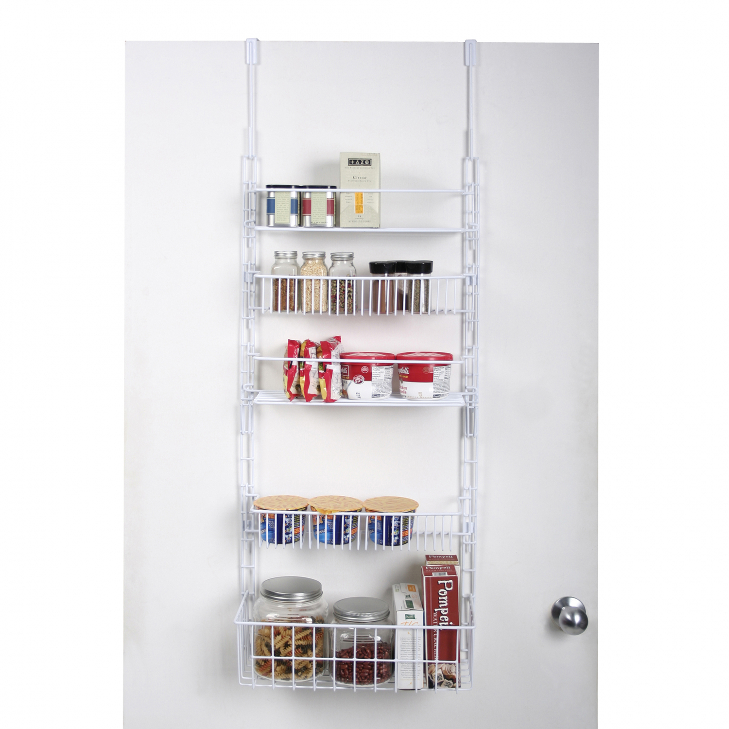 Essential Home Over The Door Pantry Organizer, White ...
