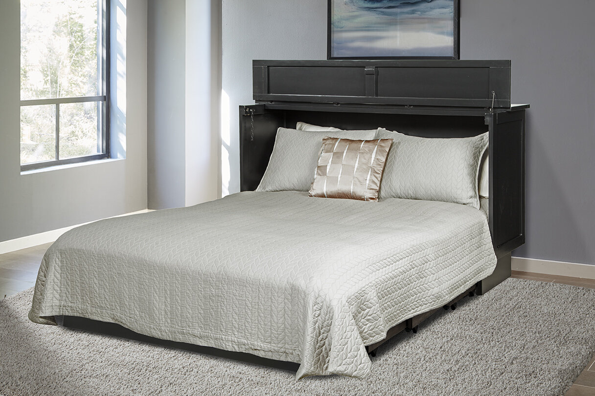Estella Queen Storage Murphy Bed with Mattress