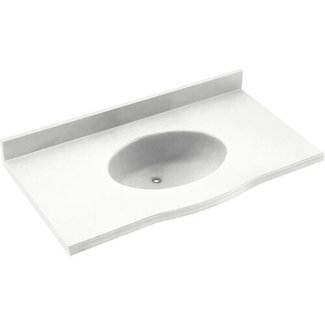 Europa Solid Surface 43" Single Bathroom Vanity Top