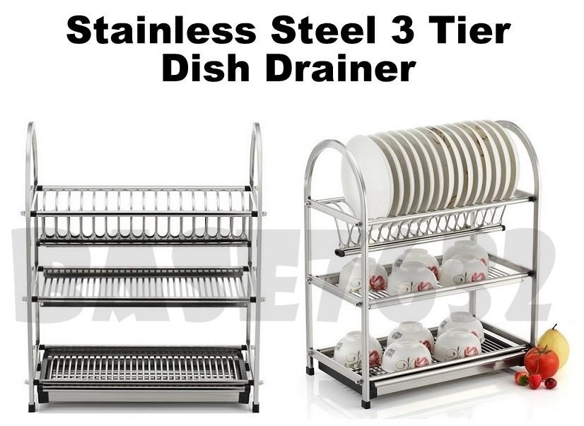 Stainless steel drainer, Large