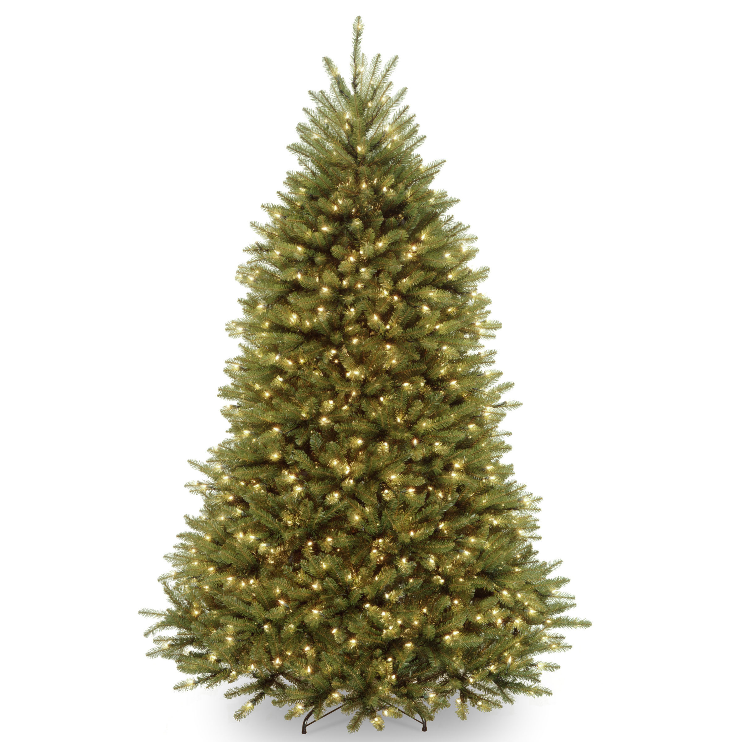 Fir 6.5' Hinged Green Artificial Christmas Tree with 650 Clear Lights