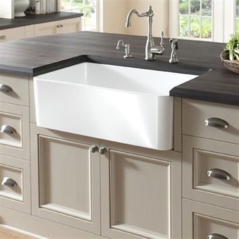 Fireclay 23.5" L X 18.8" W Butler Kitchen Sink