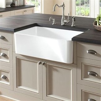 Fireclay 23.5" L X 18.8" W Butler Kitchen Sink