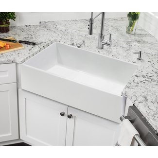 Fireclay 30" L x 18" W Farmhouse/Apron Kitchen Sink