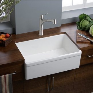 Fireclay 30" L x 20" W Farmhouse Kitchen Sink