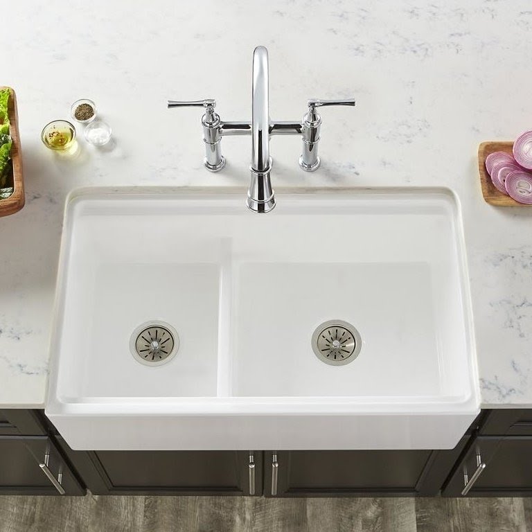 Top Mount Farmhouse Sink Visualhunt, What Holds A Farmhouse Sink In Place