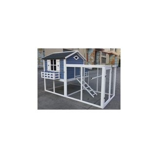 Flyline Garden Window Chicken Coop Chook Pen Cage House Predator Proof L85 x W58 x H52 inches