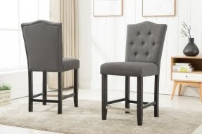 Fontanne Counter Height Upholstered Dinning Chair (Set of 2)