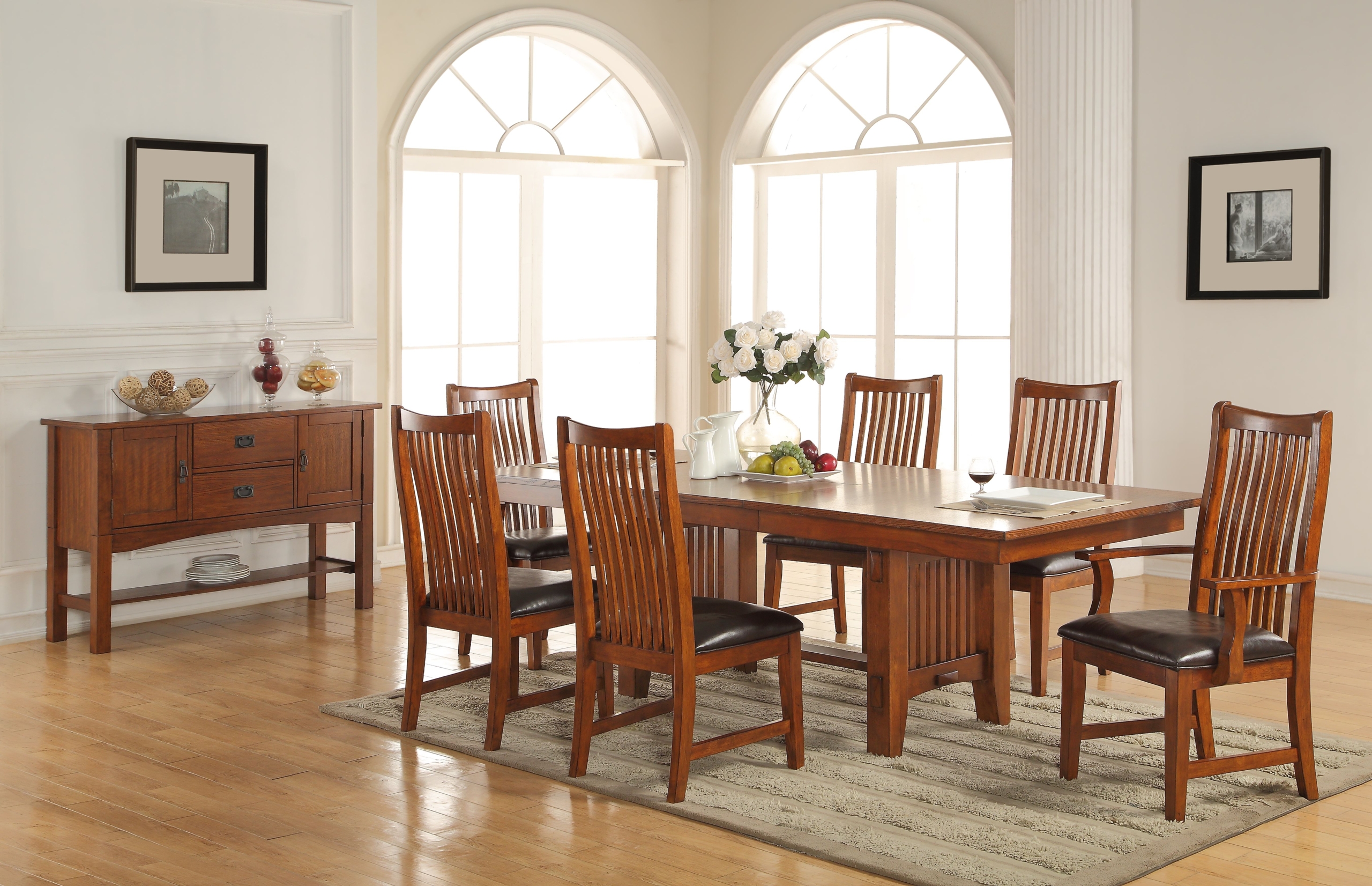 Fort Kent 7 Piece Solid Wood Dining Set