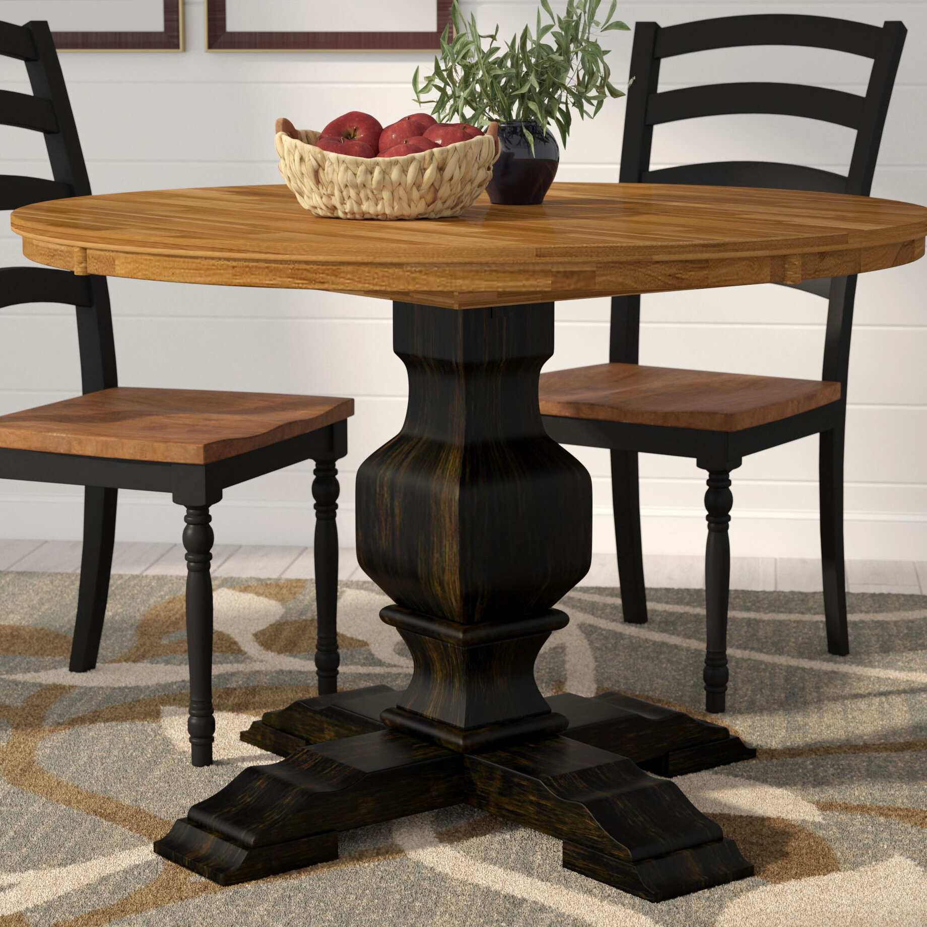 48 Inch Round Dining Table You Ll Love, 48 Inch Round Pedestal Dining Table Set