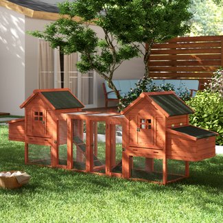 Freddie Duplex Chicken Coop with Outdoor Run
