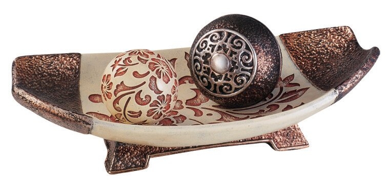 Freedman Floral Tray with Balls