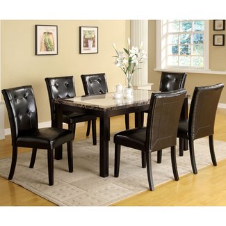 Furniture of America Laelius 7 Piece Dining Set