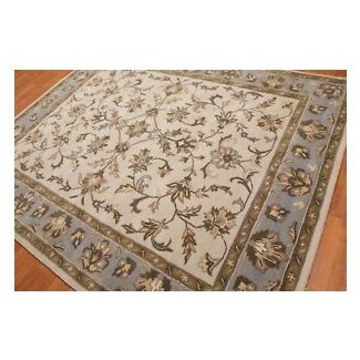Gambier Traditional Persian Hand-Tufted 8' x 10' Wool Beige/Gray/Brown Area Rug