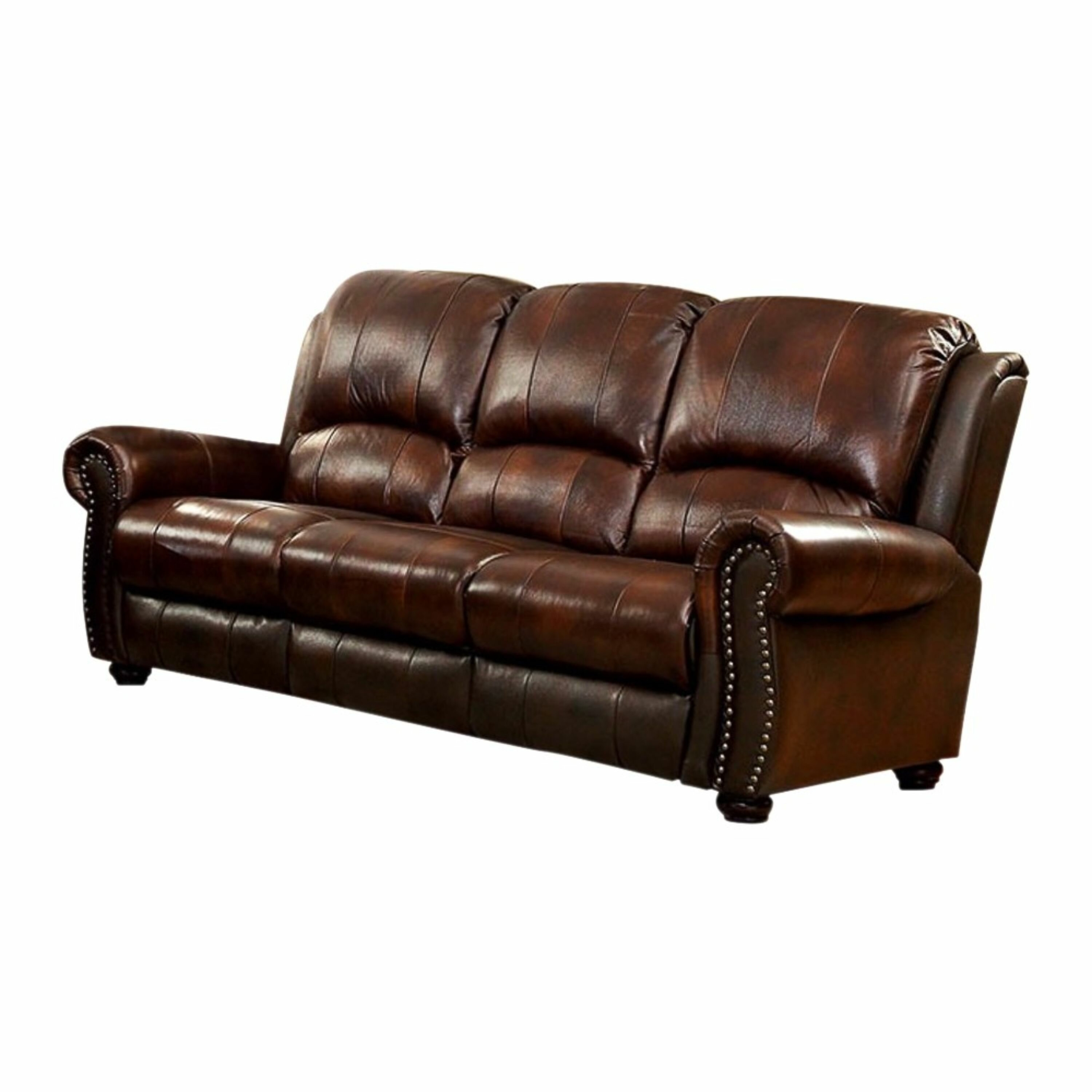 Full Grain Leather Sofa Visualhunt, Overstuffed Leather Furniture
