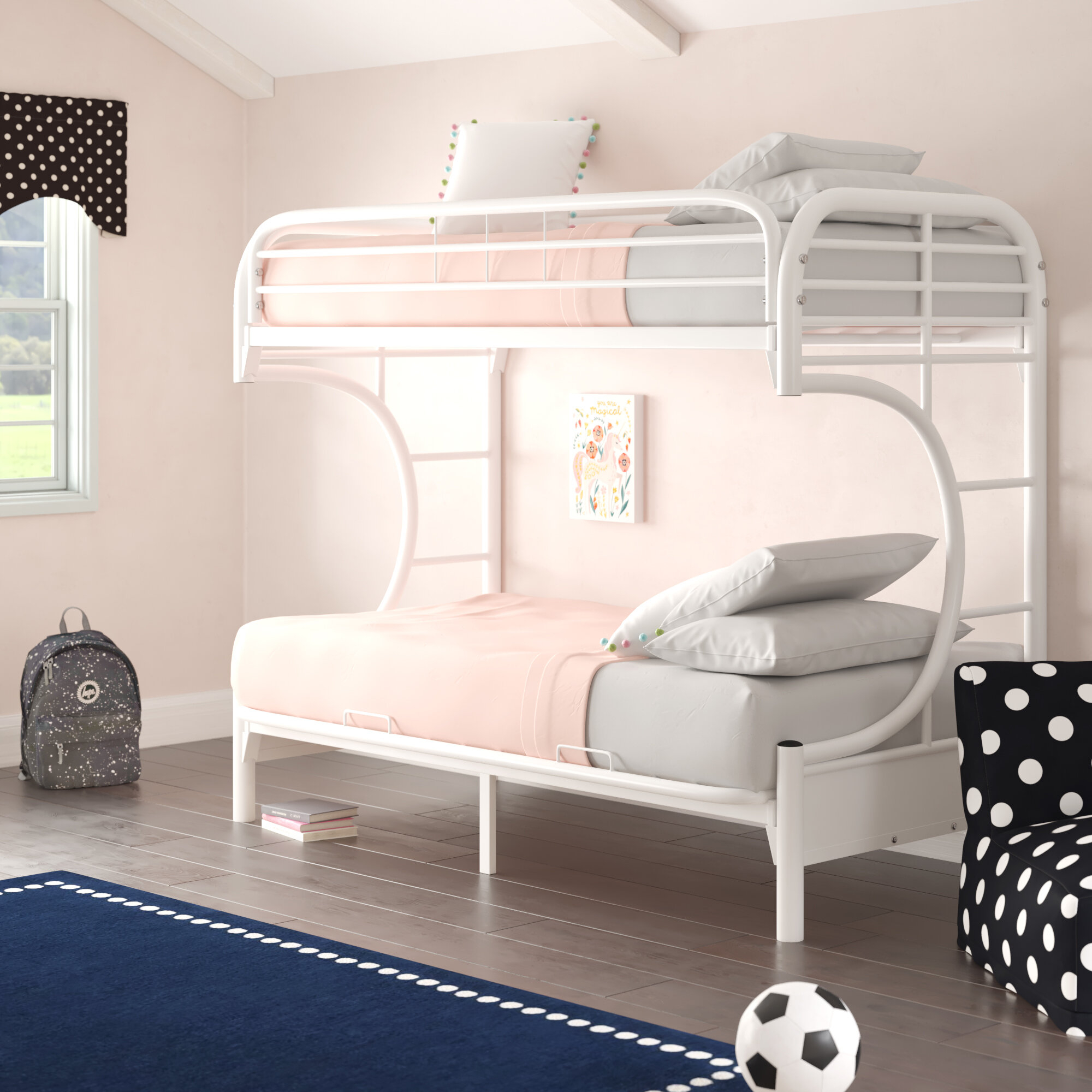 Garey Full Futon Bunk Bed