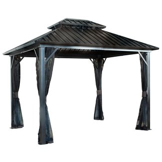 Genova II 12 Ft. W x 12 Ft. D Aluminum Patio Gazebo