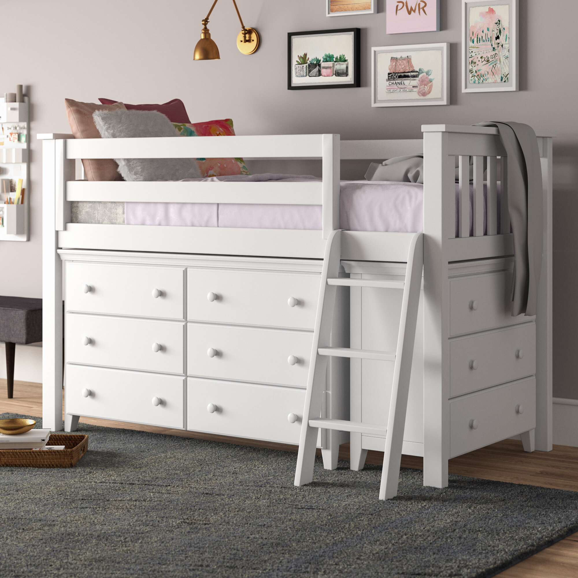 Bunk Beds With Dressers Visualhunt, Bunk Bed With Stairs And Dresser