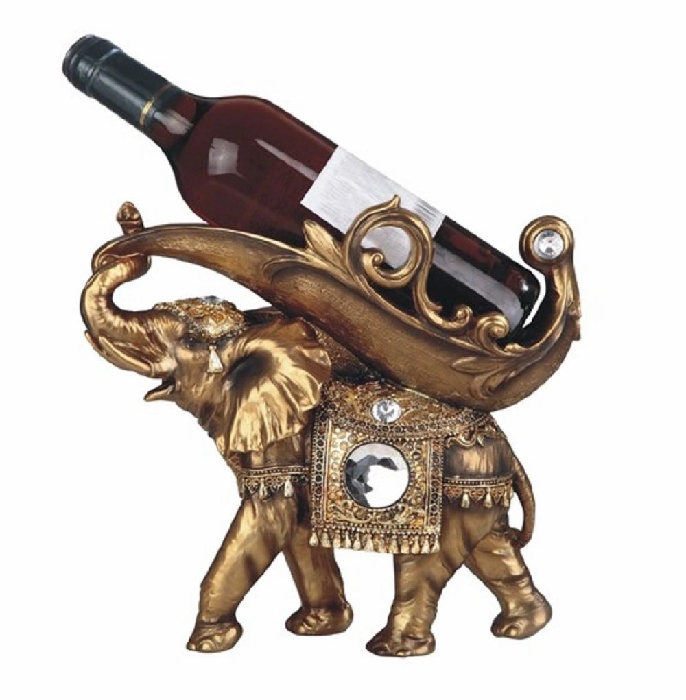 Glenaire Thai Elephant 1 Bottle Tabletop Wine Bottle Holder